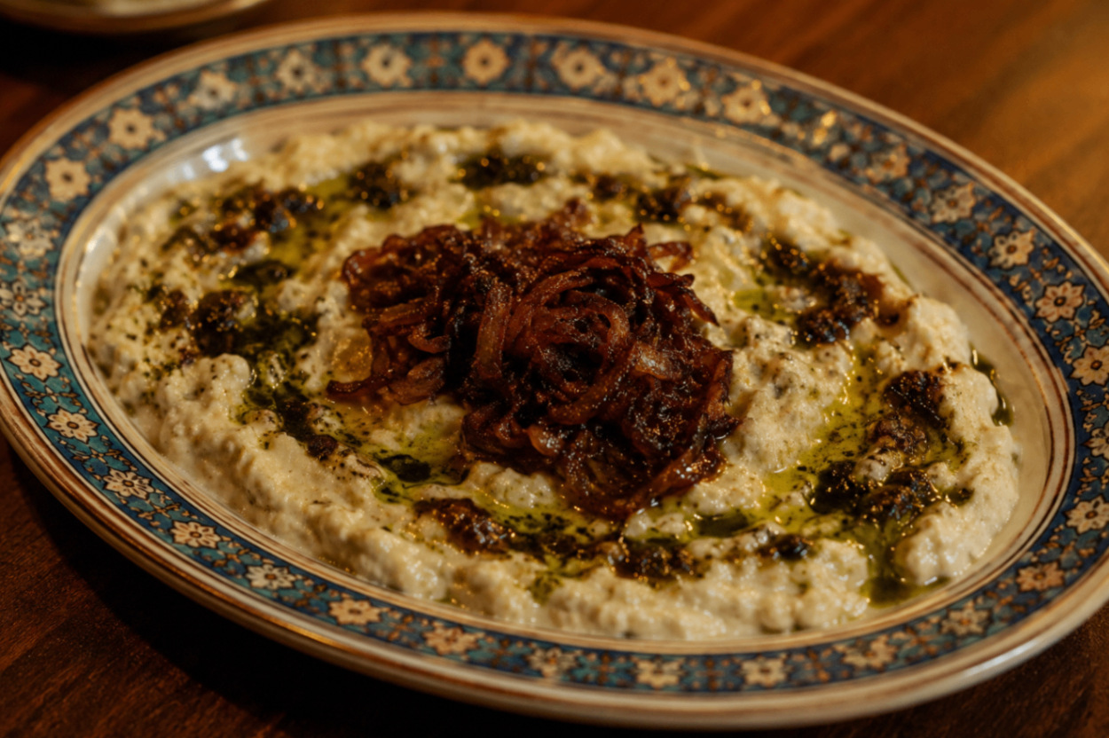 Kashke Bademjoon — authentic Persian dish at Taftoon NYC