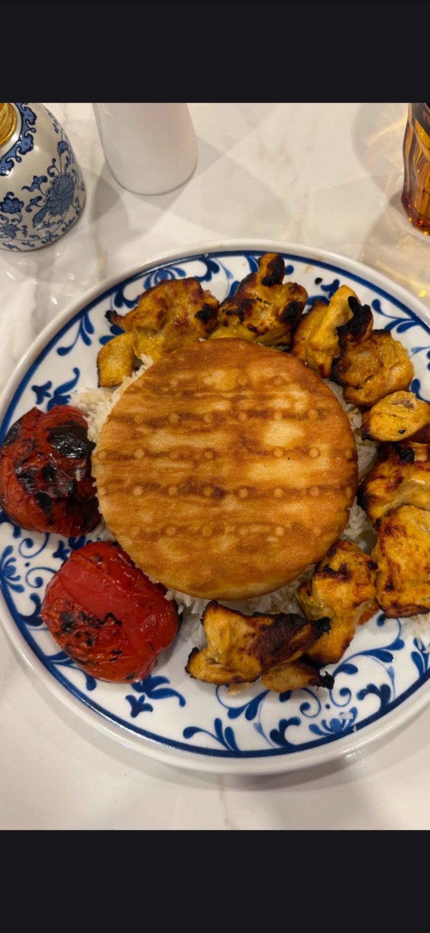 Chicken Kabob — authentic Persian dish at Taftoon NYC